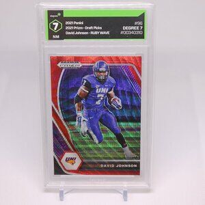 2021 Panini Prizm Draft Picks Ruby Wave David Johnson #96 Degree 7